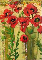 Red Poppies #1928 by Anne Salas