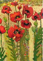 Red Poppies #1929 by Anne Salas