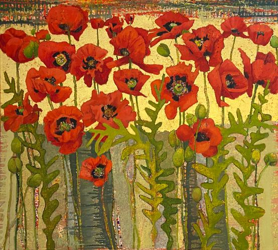 Red Poppies #1879 by Anne Salas