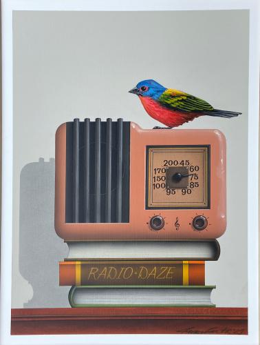 Radio Daze (Painted Bunting) by James Carter