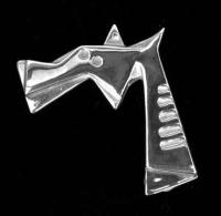 Horse Head Pin by Jewelry Maley Estate