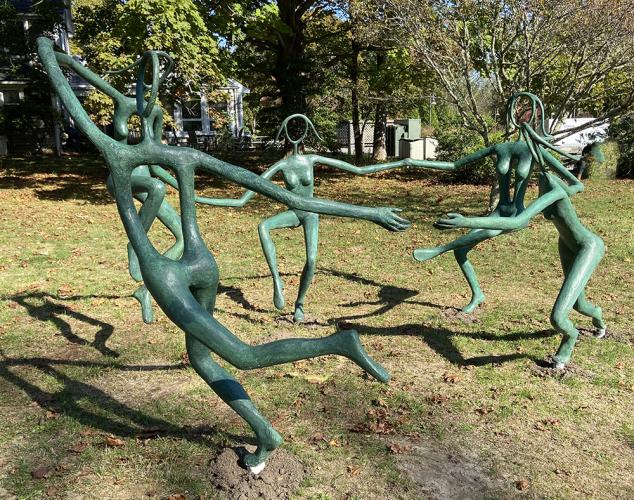 The Dance- Life Size in Green Patina by Jay Lagemann