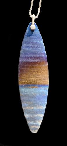 N-293 Flame Painted Titanium Elliptical (X-Large) by Kenneth Pillsworth
