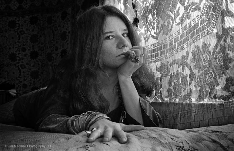 Janis Joplin in her apartment in San Francisco, 1967 by Jim Marshall