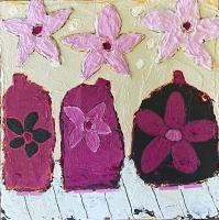 Hot Pink Flowers by Judy Bramhall