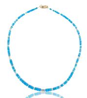 N-225 Peruvian Opal and Gold Filled Neklace by Kenneth Pillsworth