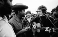 Bob Dylan & Len Chandler, Newport Folk Festival, 1964 by Jim Marshall