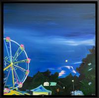 Ferris Wheel and the Moon by Rachael Cassiani