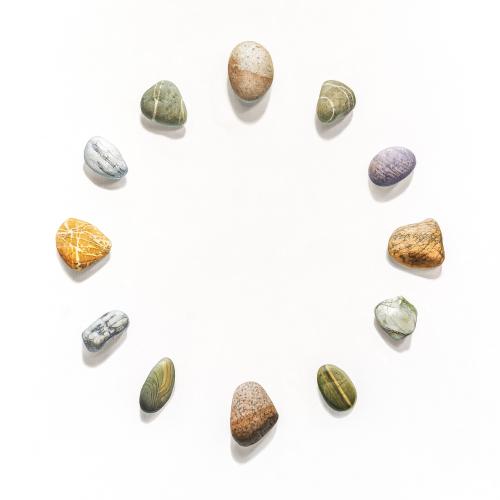 Twelve Stones: Moshup Beach Symmetry by Benjamin M Johnson