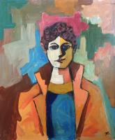 Self Portrait with Coat by Tom Maley