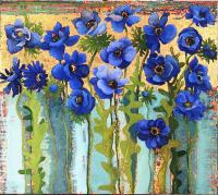 Blue Anemones #1876 by Anne Salas