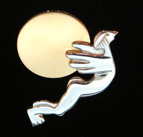 Icarus Pin Sterling and Vermeil by Jewelry Maley Estate