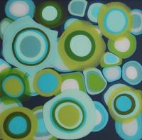 New Growth (Blue & Green) by Susie White